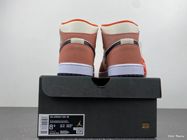 Kick Theory Suede 3683 Jordan Seasonal SE Orange 1 DV1336- Mid 1013